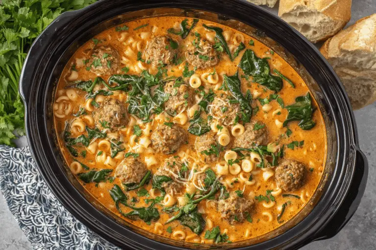 Slow Cooker Meatball Soup Recipe