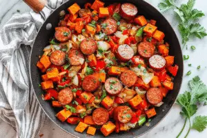 Smoked Sausage and Sweet Potatoes Delight