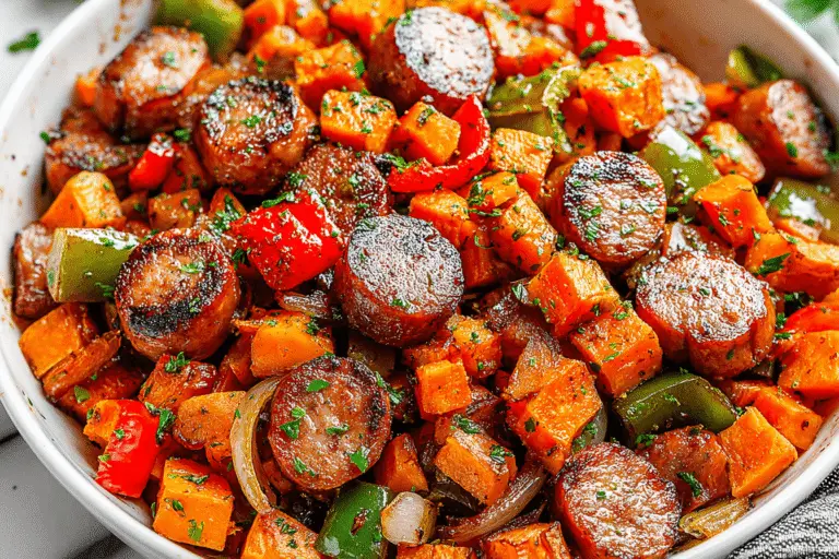 Smoked Sausage and Sweet Potatoes Delight Recipe