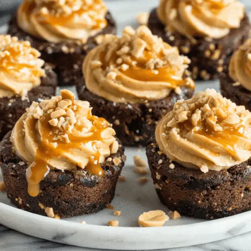Snickers Brownie Bites Recipe