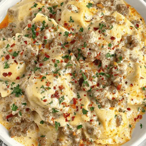 Spicy Italian Sausage Ravioli Lasagna Recipe