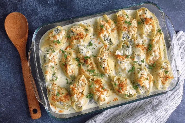 Stuffed Shells with Seafood Filling Recipe