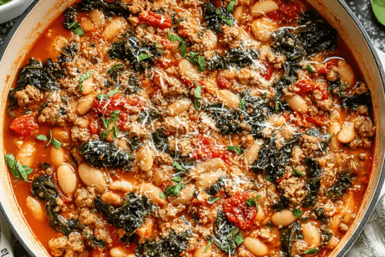 Tuscan Turkey And White Bean Skillet Recipe