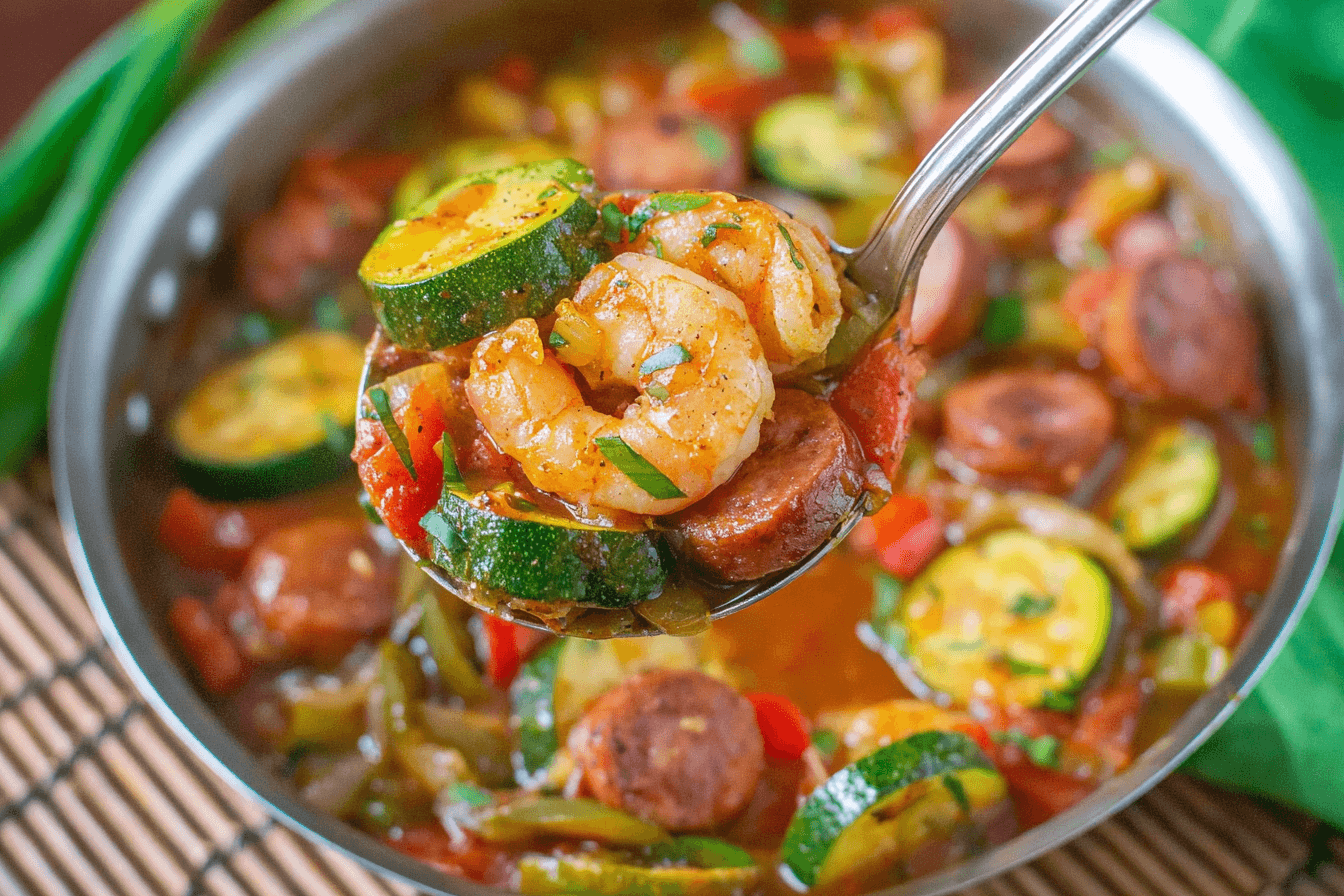 Shrimp and Sausage Skillet Recipe
