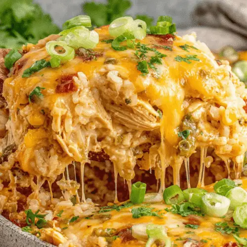 Green Chile Chicken And Rice Casserole Recipe