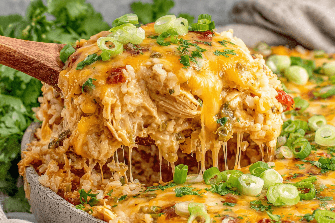 Green Chile Chicken And Rice Casserole Recipe
