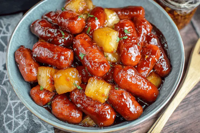 Pineapple Brown Sugar Mississippi Lil’ Smokies Bites Recipe