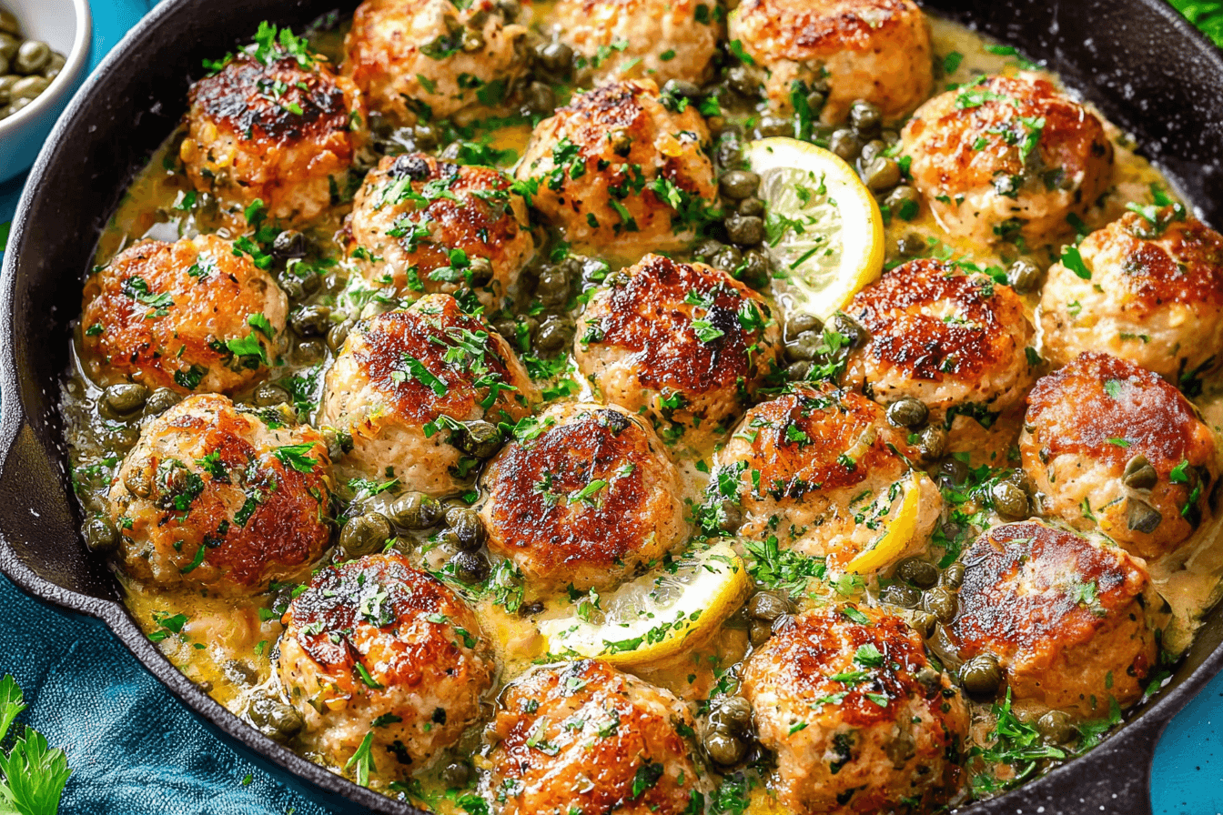 Lemon Chicken Meatballs Recipe