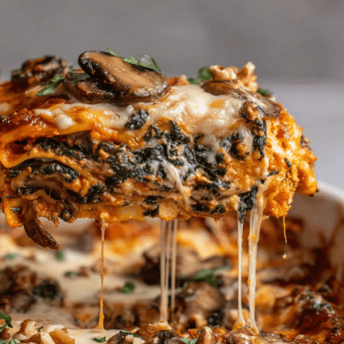 Mushroom Spinach Lasagna Recipe