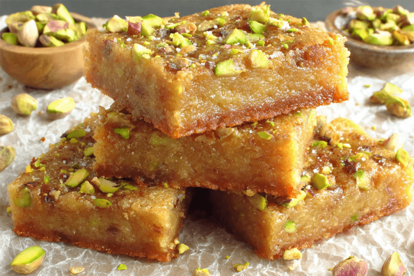 Browned Butter Pistachio Bars Recipe