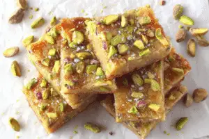 Browned Butter Pistachio Bars