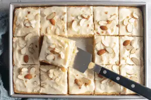 Almond Butter Cake with Icing