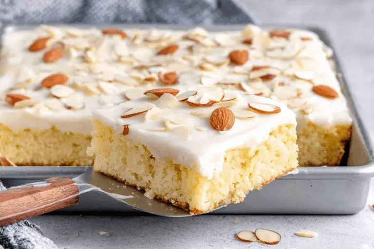 Almond Butter Cake with Icing Recipe