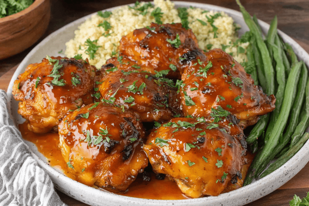 Apricot Glazed Chicken Thighs Recipe