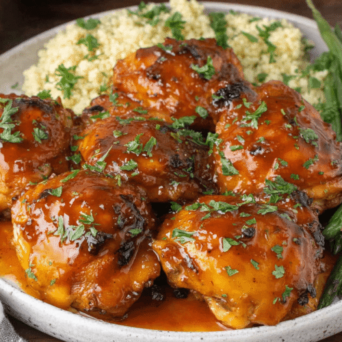 Apricot Glazed Chicken Thighs Recipe