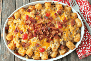 Bacon Cheeseburger Tater Tot Casserole