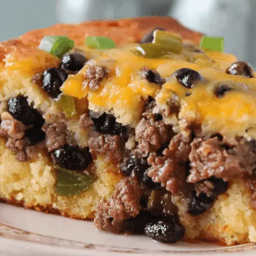 Bean and Beef Taco Tamale Pie Recipe