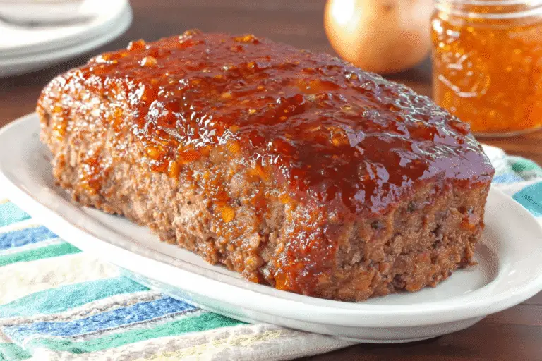 Beef Meatloaf with Pepper Jelly Glaze Recipe