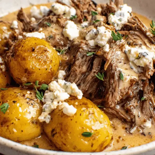 Beef Pot Roast with Blue Cheese Gravy Recipe