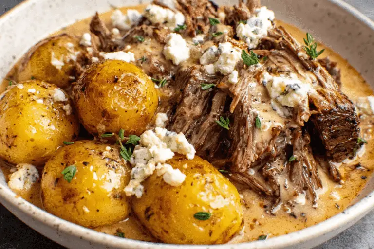 Beef Pot Roast with Blue Cheese Gravy Recipe