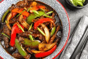 Beef with Black Pepper Sauce