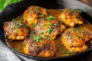 Cajun Butter Chicken Thighs