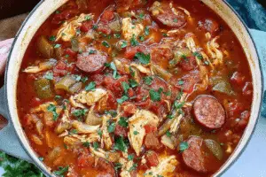Cajun Turkey and Sausage Stew