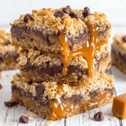 Caramel Oatmeal Chocolate Chip Bars Recipe