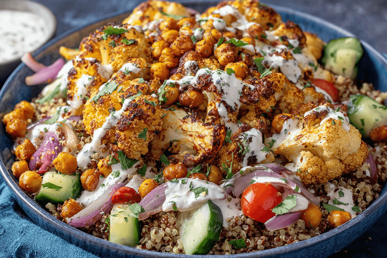 Cauliflower Shawarma Bowl Recipe