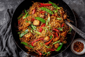 Chicken Spaghetti Lo Mein
