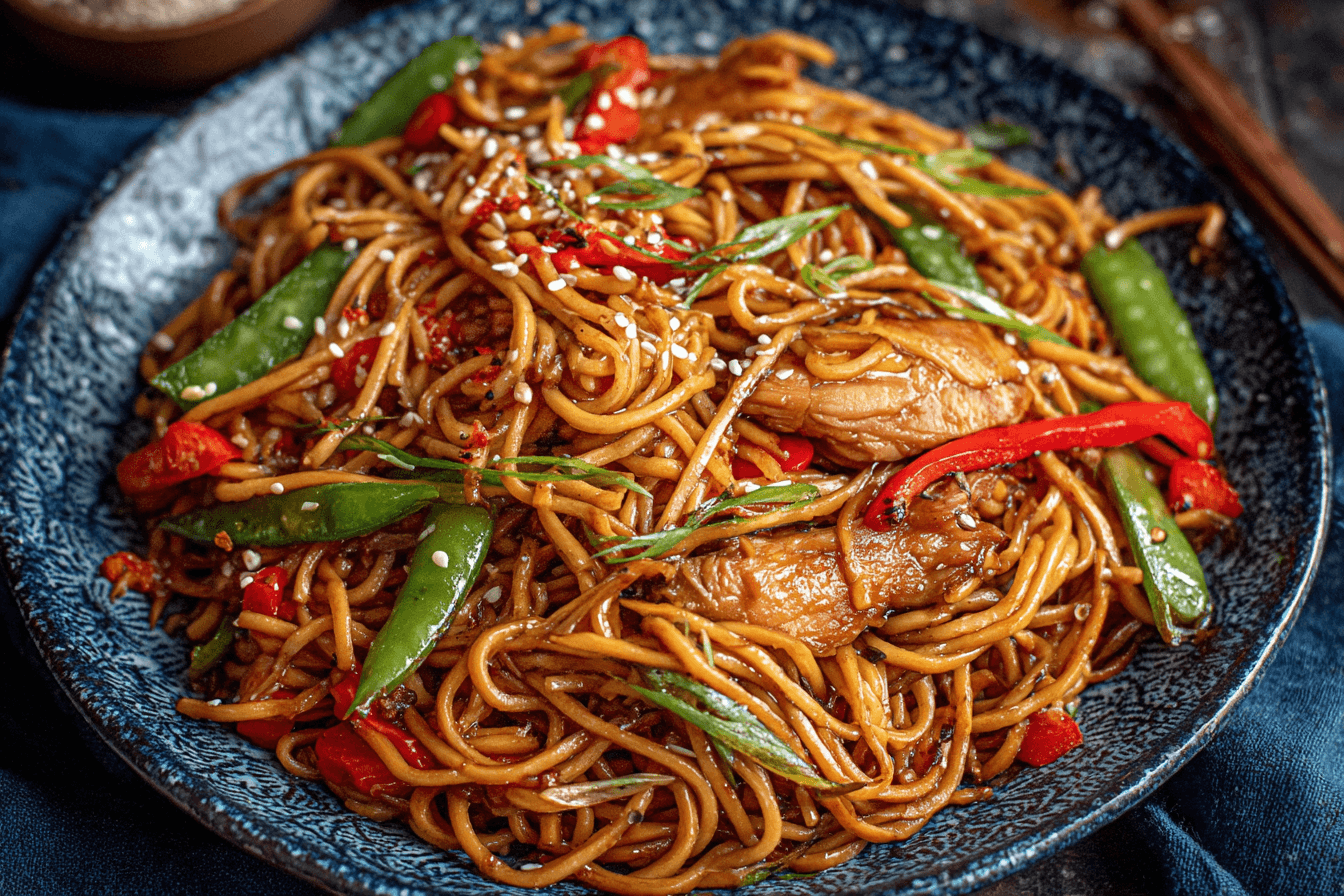 Chicken Spaghetti Lo Mein Recipe