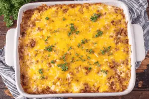 Chili Sour Cream Rice Bake