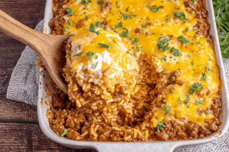 Chili Sour Cream Rice Bake Recipe