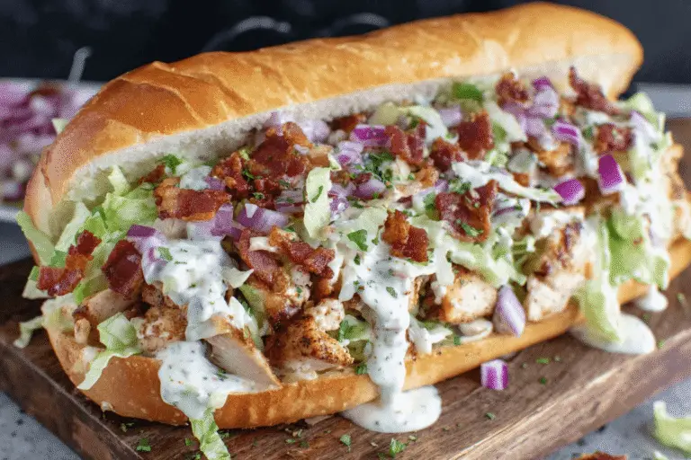 Chopped Chicken Bacon Ranch Sandwich Recipe