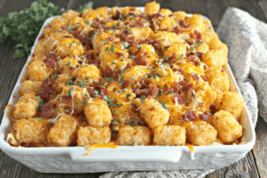 Cracked Out Chicken Tater Tot Casserole