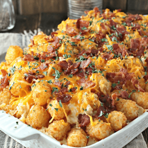 Cracked Out Chicken Tater Tot Casserole Recipe