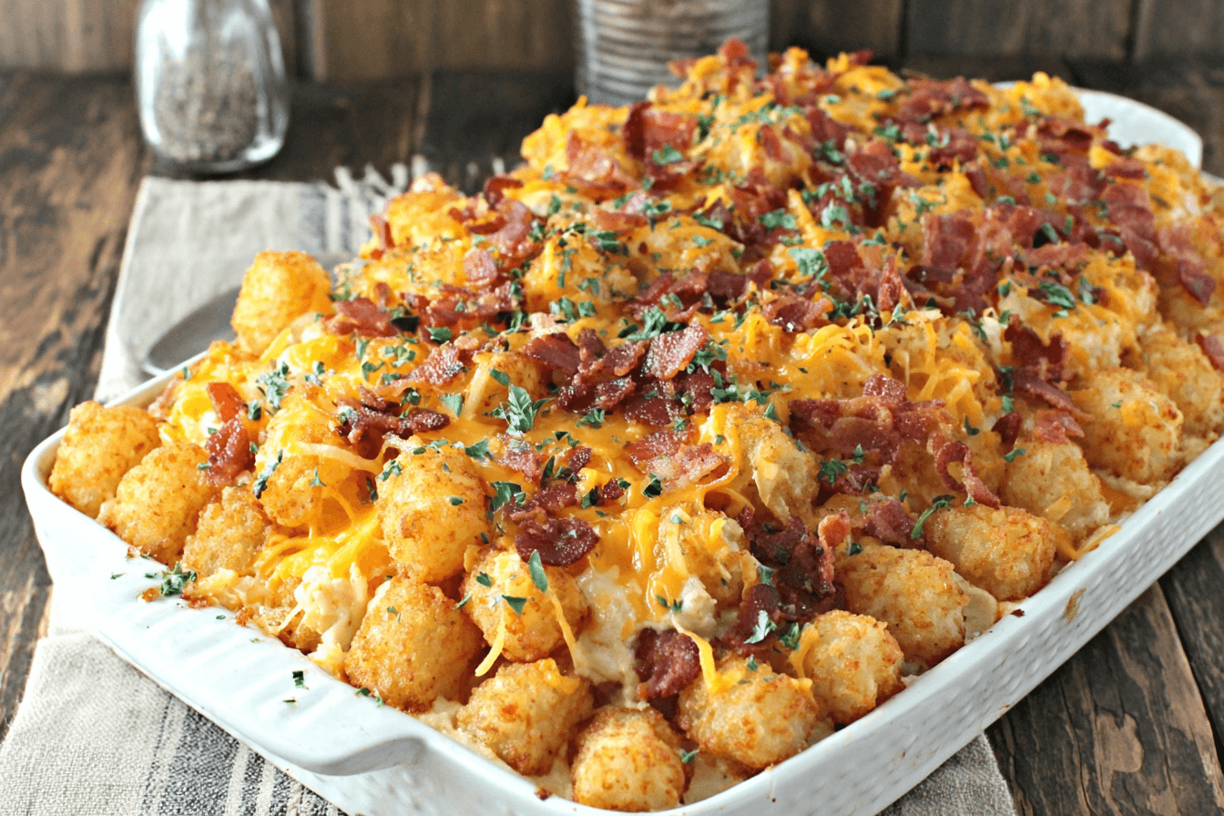 Cracked Out Chicken Tater Tot Casserole Recipe