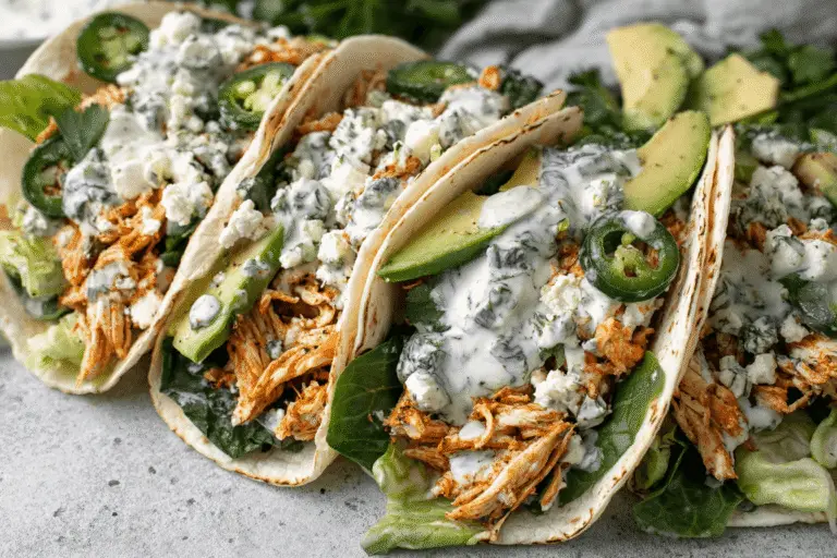 Creamy Chimichurri Chicken Tacos Recipe