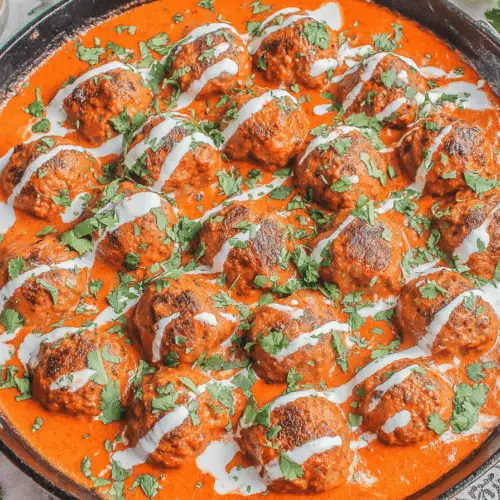 Creamy Coconut Curry Meatballs Recipe