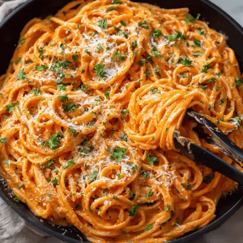 Creamy Roasted Red Pepper Pasta Recipe