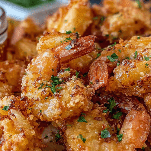 Crispy Fried Shrimp with Hot Honey Recipe