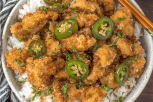 Crispy Hawaiian Garlic Chicken