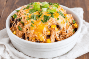 Crockpot Chicken Burrito Bowl
