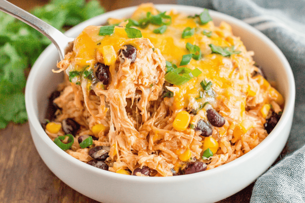 Crockpot Chicken Burrito Bowl Recipe