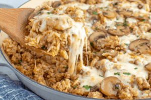 Easy Ground Turkey And Rice Casserole