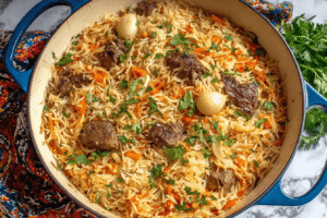 Easy One Pot Uzbek Plov