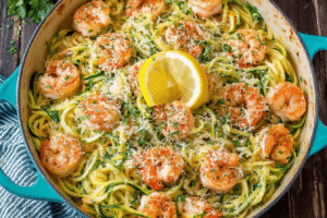 Easy Shrimp Scampi With Zucchini Noodles