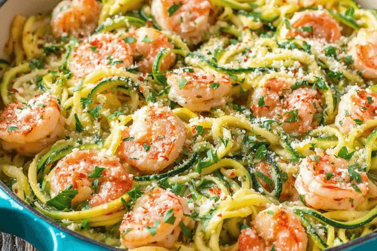 Easy Shrimp Scampi With Zucchini Noodles Recipe