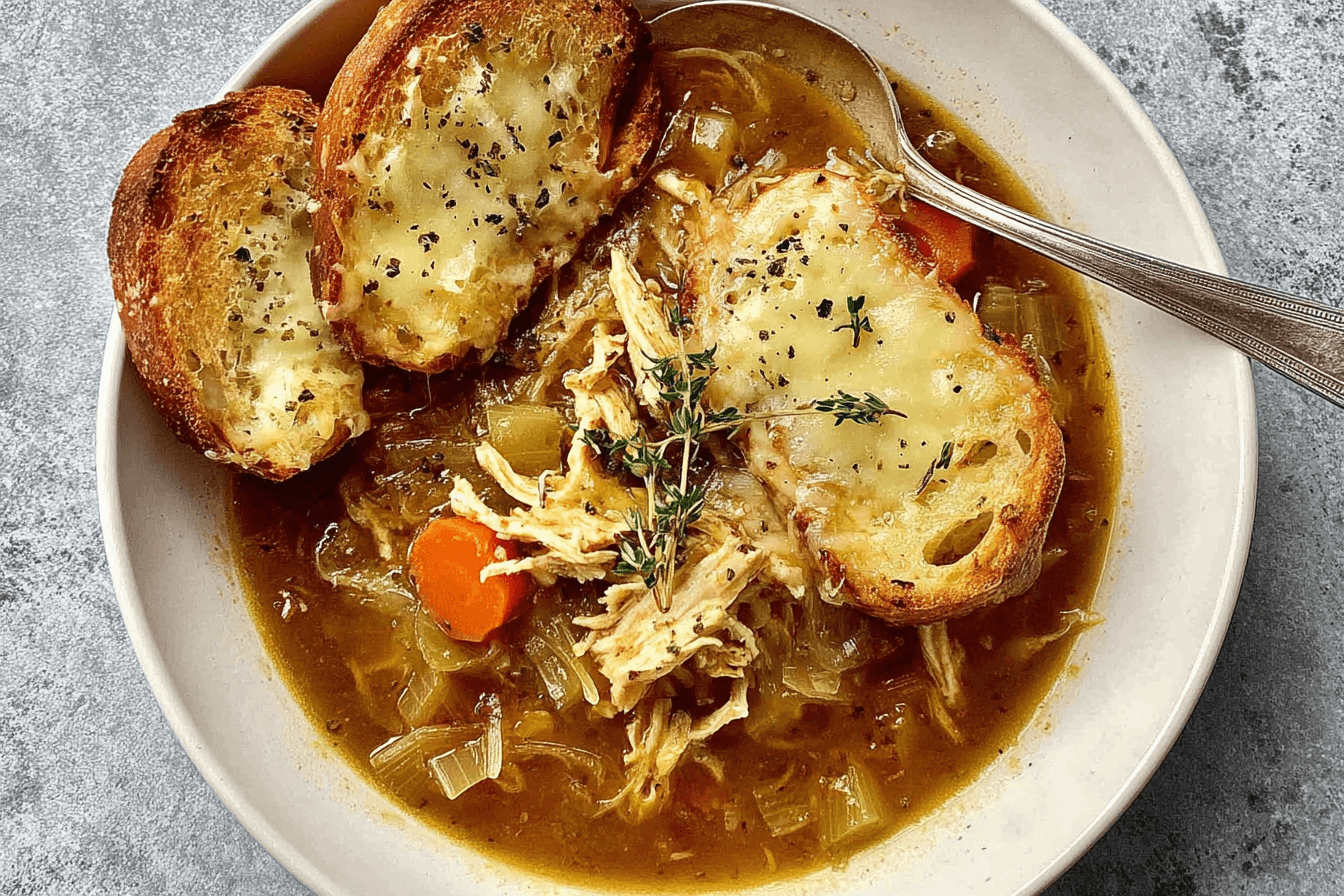 French Onion Chicken Soup Recipe