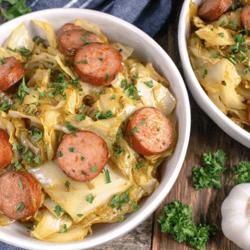 Fried Cabbage With Kielbasa Recipe